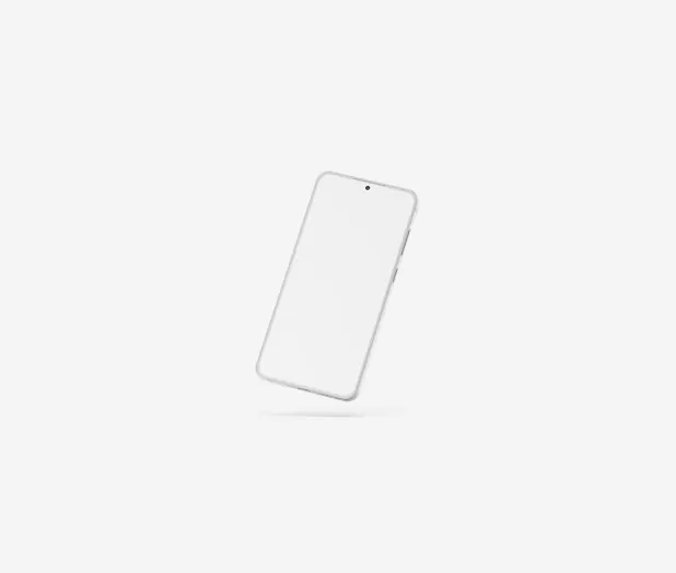 Мокап Android-смартфон — Galaxy S25, наклон