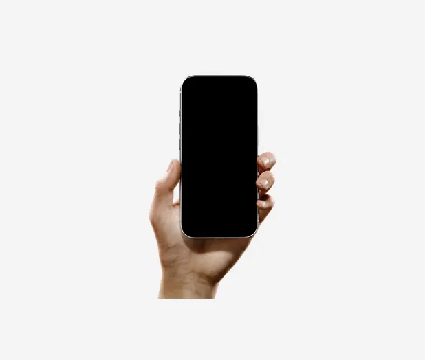 Мокап iPhone — В руке, снизу