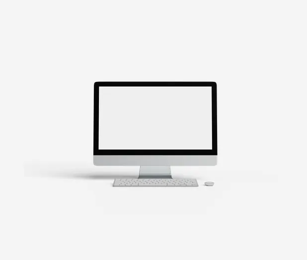 Мокап iMac — Фронтально